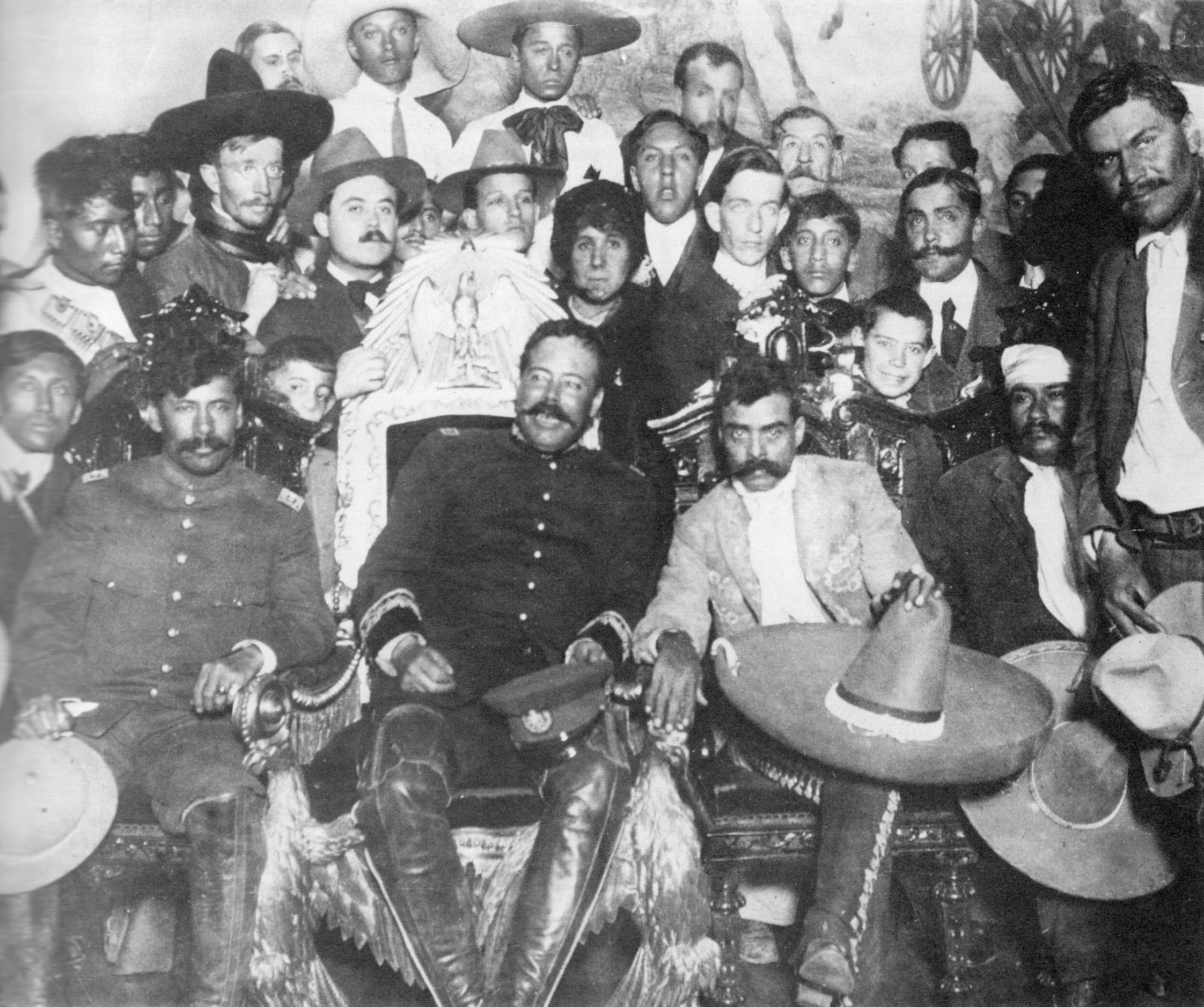 Pancho Villa and Emiliano Zapata at Presidential Palace