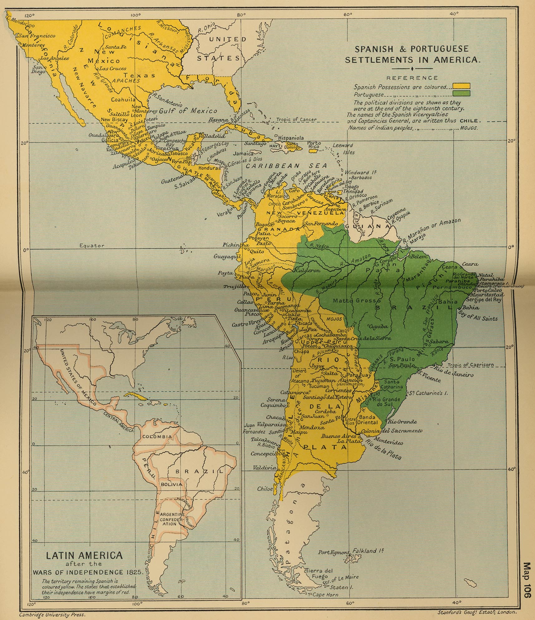 Map Spanish America