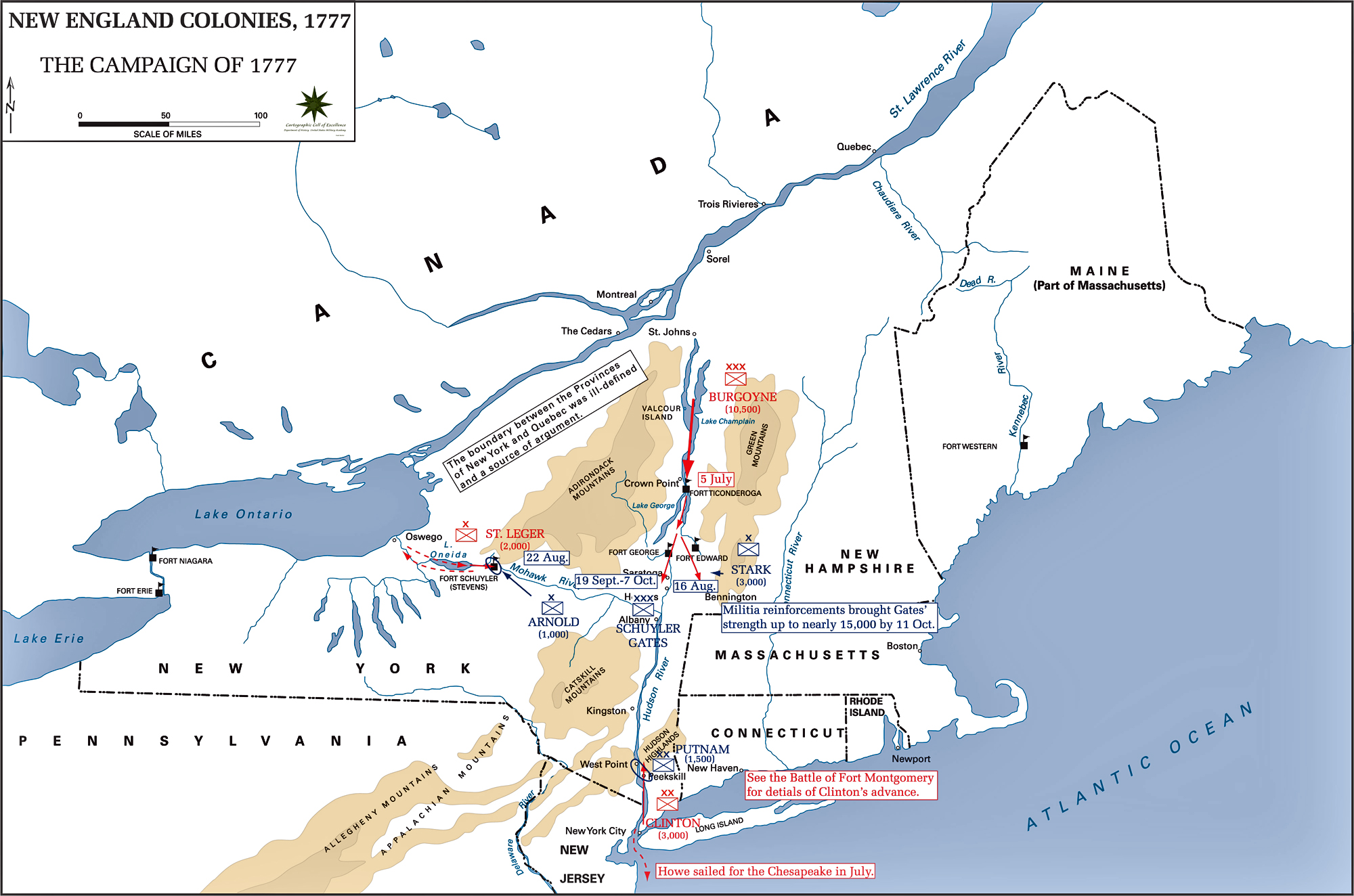 Map of the Campaign of 1777