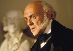 Anthony Hopkins is John Quincy Adams in Amistad, 1997