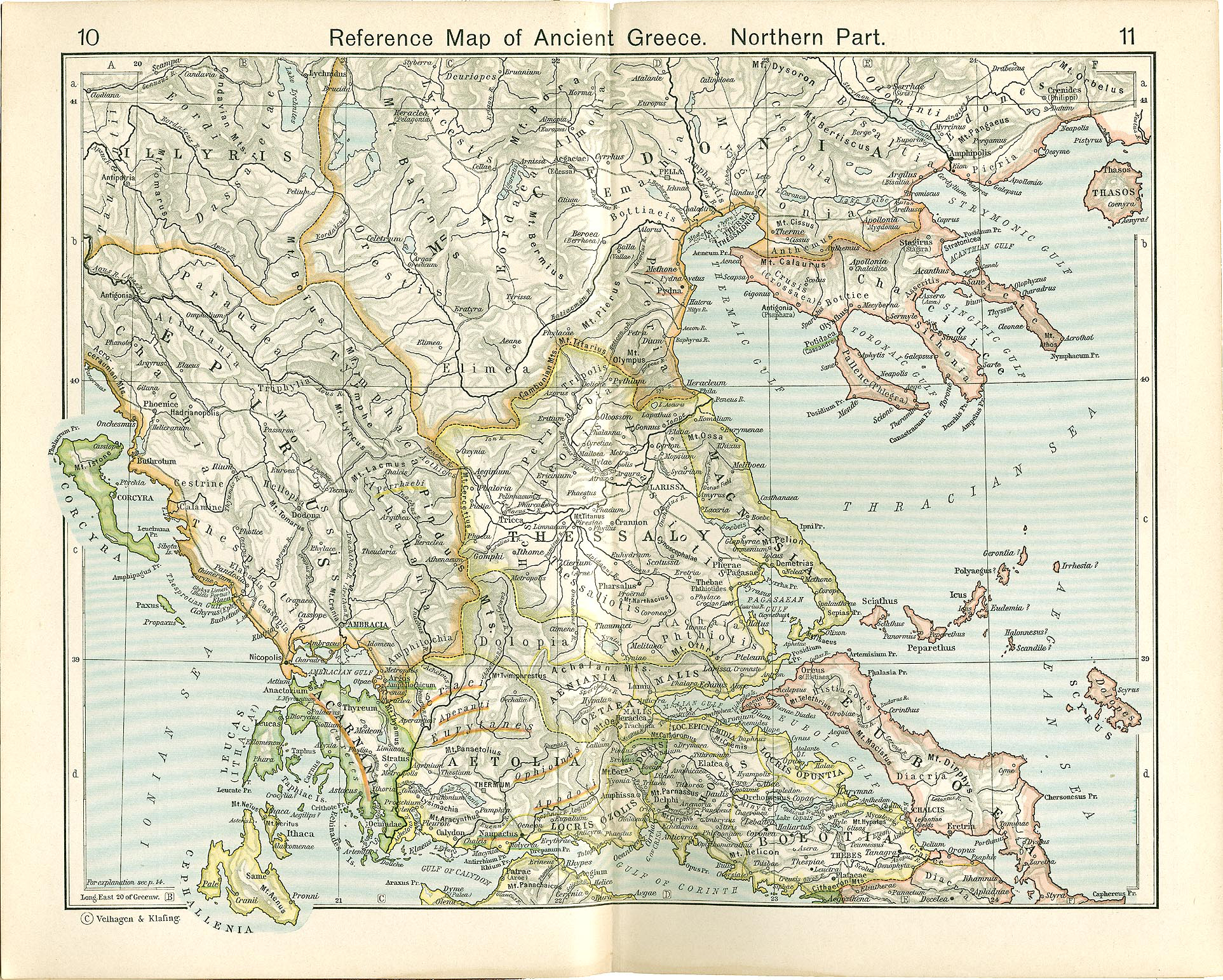 Map of Ancient Greece (North)