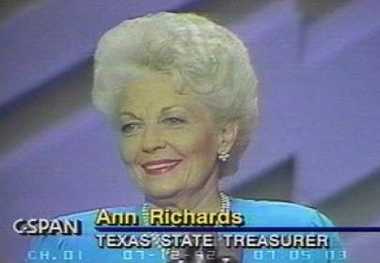 Ann Richards - Keynote Speech DNC Atlanta, Georgia, 1988
