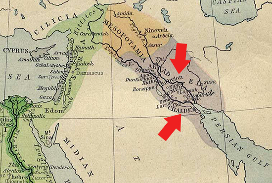 Ancient Chaldea and Ancient Babylon - Map