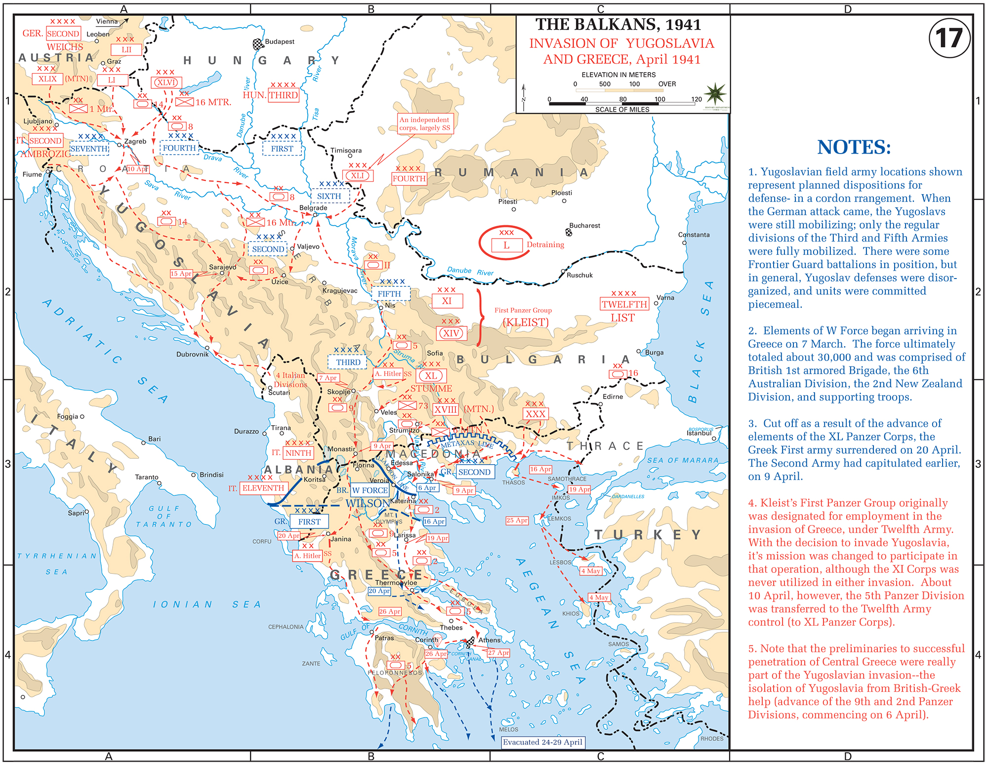 WWII - The Balkans 1941: Invasion of Yugoslavia and Greece, April 1941