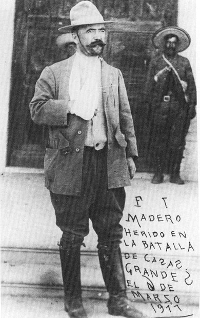 Francisco I. Madero injured in the Battle of Casas Grandes on March 6, 1911