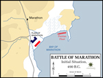 Battle of Marathon - Initial Situation - 490 BC