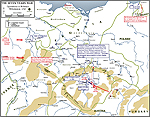 Map of the Seven Years War: Withdrawal 1757