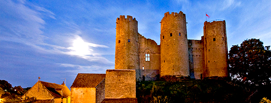 Castle at Bourbon l'Archambault, France