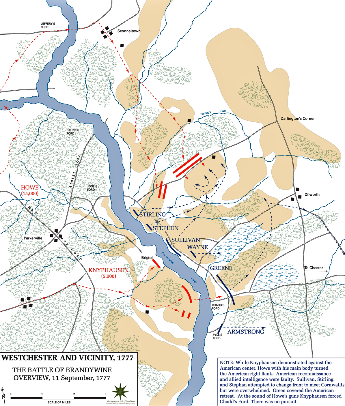 Battle of the Brandywine - Map
