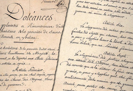 Grievances of 1789 - The Cahier de Dolances from St Arnoult-en-Yvelines