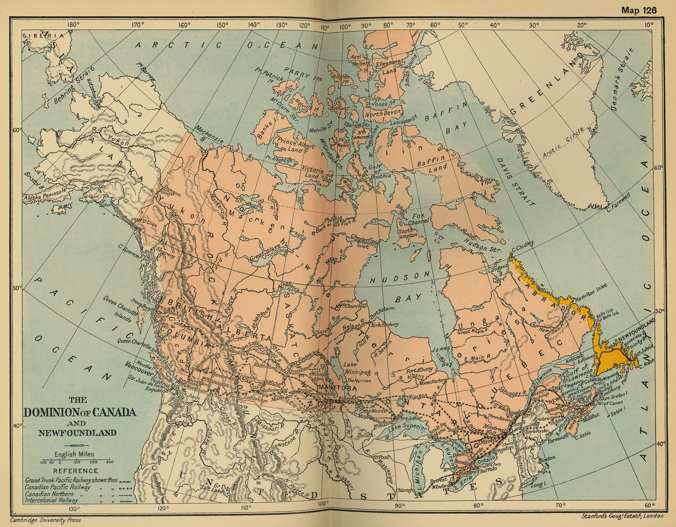 Map of the Dominion of Canada and Newfoundland