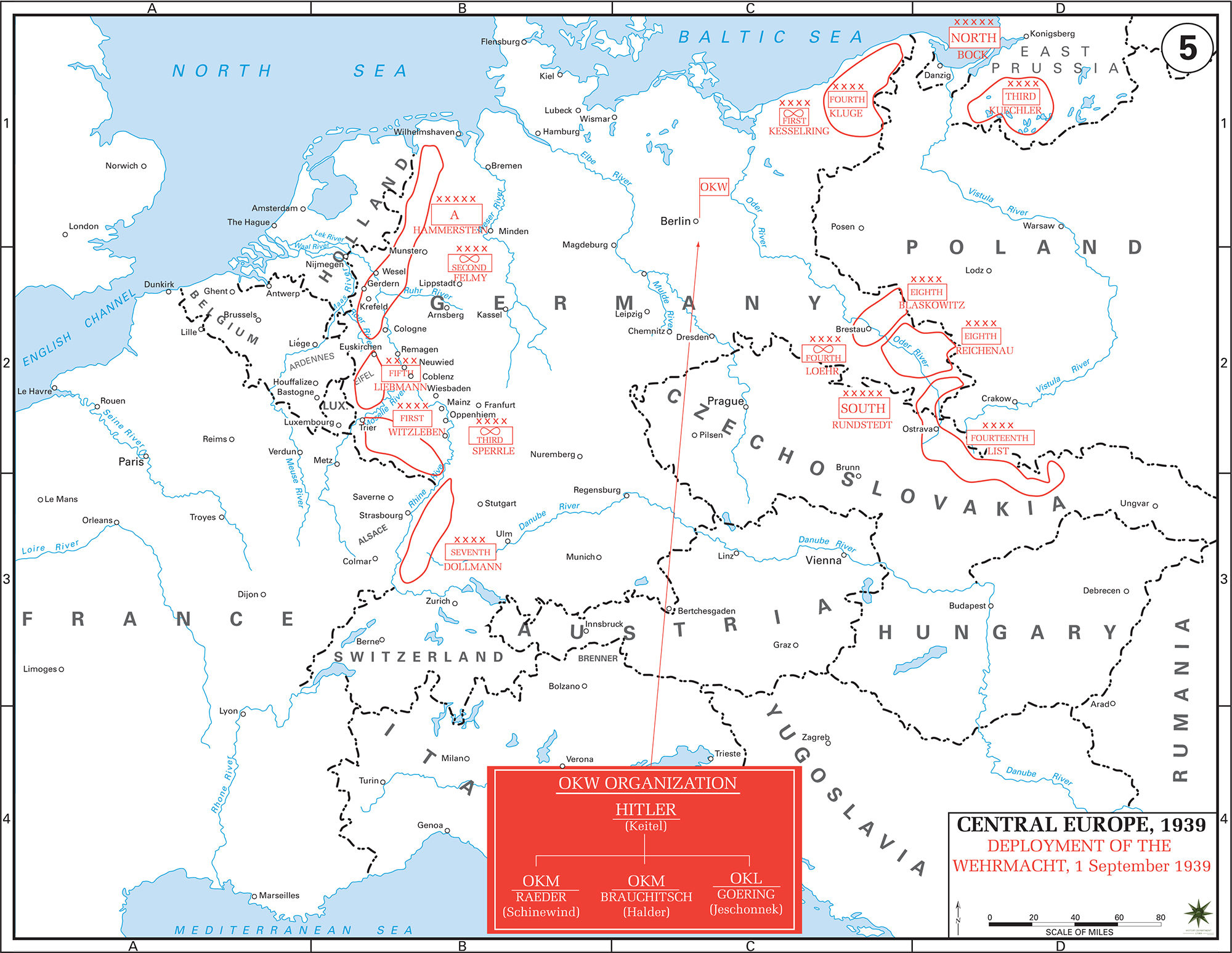 History Map of WWII: Central Europe 1939 - Wehrmacht