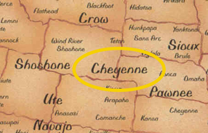 Cheyenne Indians Map