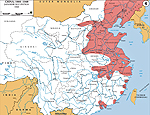 Map of China 1940: Japanese Occupation