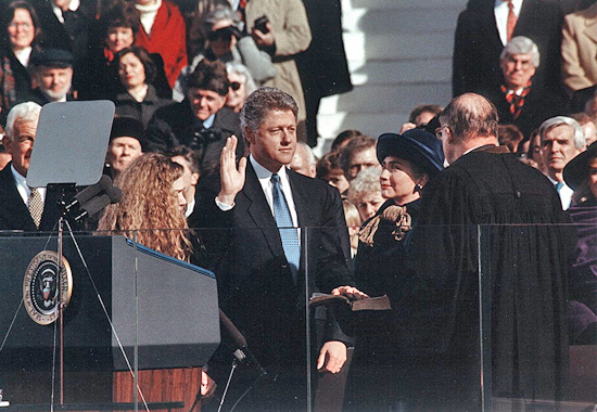 CHANGING OF THE GUARD - BILL CLINTON 1993
