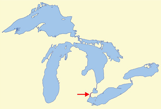 Map Location Detroit River