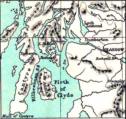 Map of the Battle of Drumclog - June 1, 1679