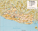 Map of El Salvador 1980
