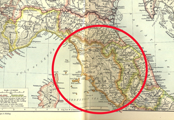 map of etruscians