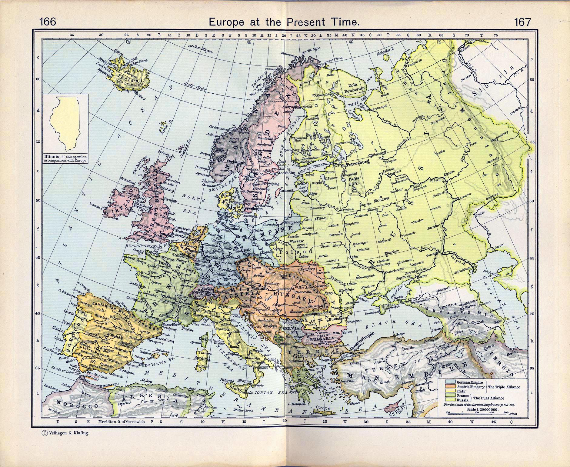 Map of Europe in 1911