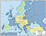Map of Europe 1914