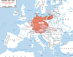 Map of Europe 1936-1939: German aggressions