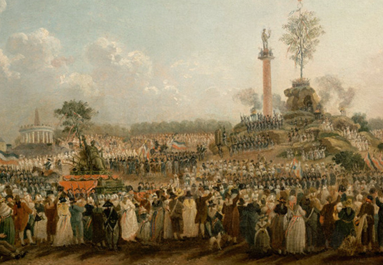 FESTIVAL OF THE SUPREME BEING - PARIS, JUNE 8, 1794 - Captured by Pierre-Antoine Demachy