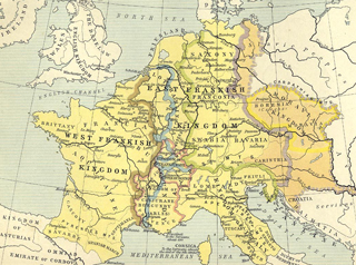 Frankish Power 843 - 888, Map