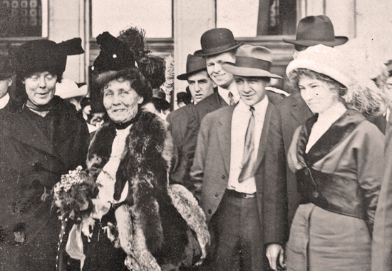 EMMELINE PANKHURST TOURING THE US BEFORE FUR BECAME AN ISSUE