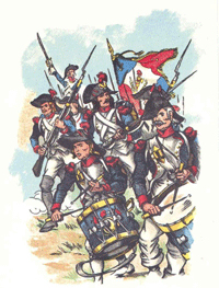 French Soldiers at the Battle of Biberach