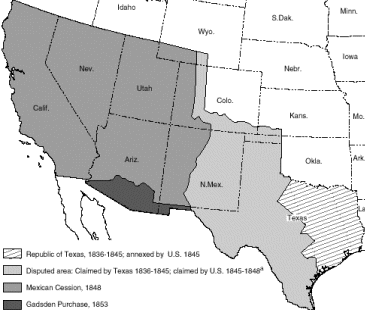 Treaty of Guadalupe Hidalgo 1848 and Gadsden Purchase 1854