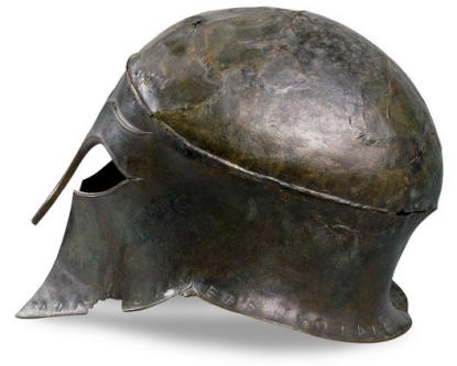 Bronze Helmet from Ancient Greece, around 460 BC