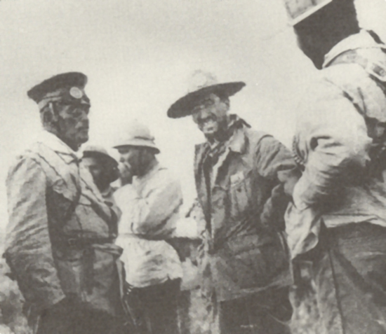 Left to Right: Victoriano Huerta, Emilio Madero, Pancho Villa in 1912