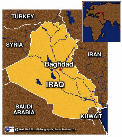 Iraq Map Location