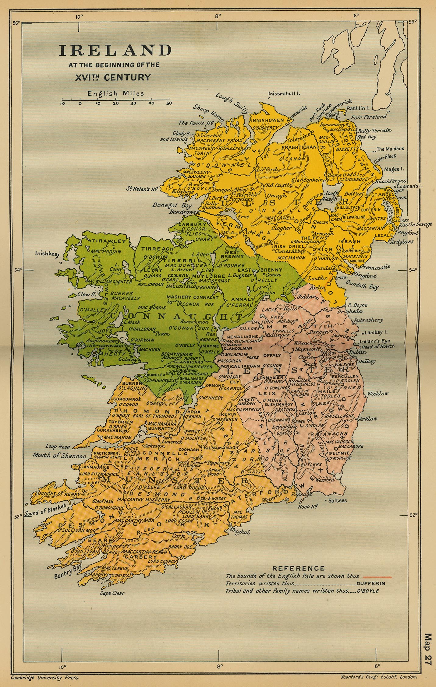 Ancient Ireland Map