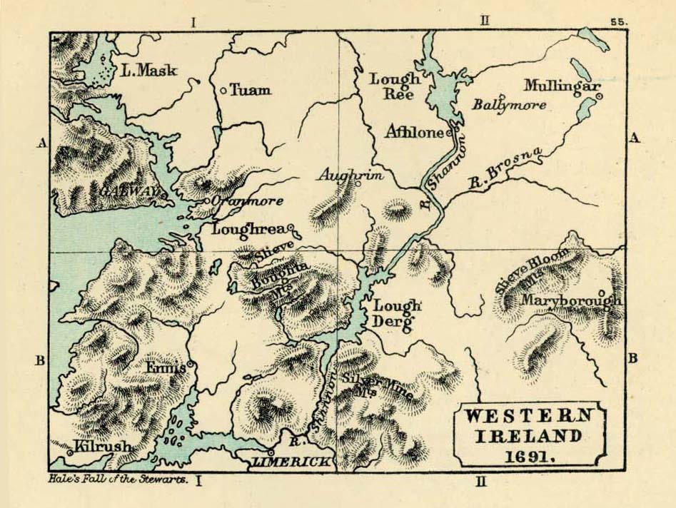 Map of Western Ireland 1691