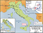 Map of Italy 1494