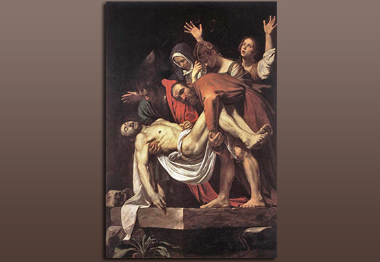 Christ's Deposition from the Cross. Caravaggio's painting.