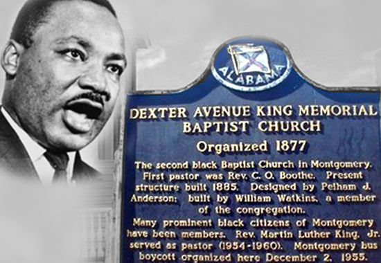 MLK SPEAKS AT DEXTER AVENUE BAPTIST CHURCH - 1957
