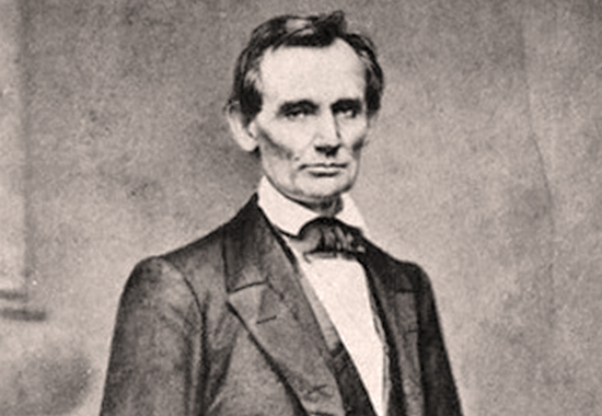 ABRAHAM LINCOLN FEBRUARY 27, 1860 - PHOTO BY MATHEW BRADY
