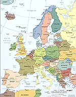Map of Europe 2008