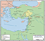 Map of the First Crusade 1095-1099