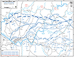 Map of the Korean War: South Korea. Operation Ripper, Situation March 6-31, 1951.