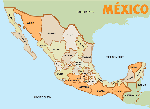 Map of Today's Mexico and its States