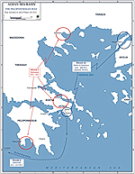 Peloponnesian War 431-404 BC - Map