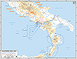 WWII Italy September 1943, Allied Invasion, Planned German Delaying Positions