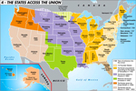 The States Access the Union - Map