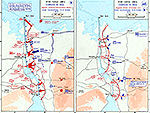 History Map of the Suez Canal Area. Campaign in Sinai, Egyptian Crossing and Attack, Israeli Counter-Attacks, October 1973.