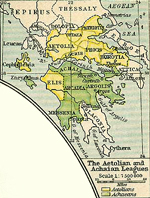 The Aetolian and Achaean Leagues at the time of the Macedonian Empire 336 BC - 323 BC