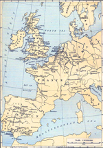 Localities in Western Europe connected with American History